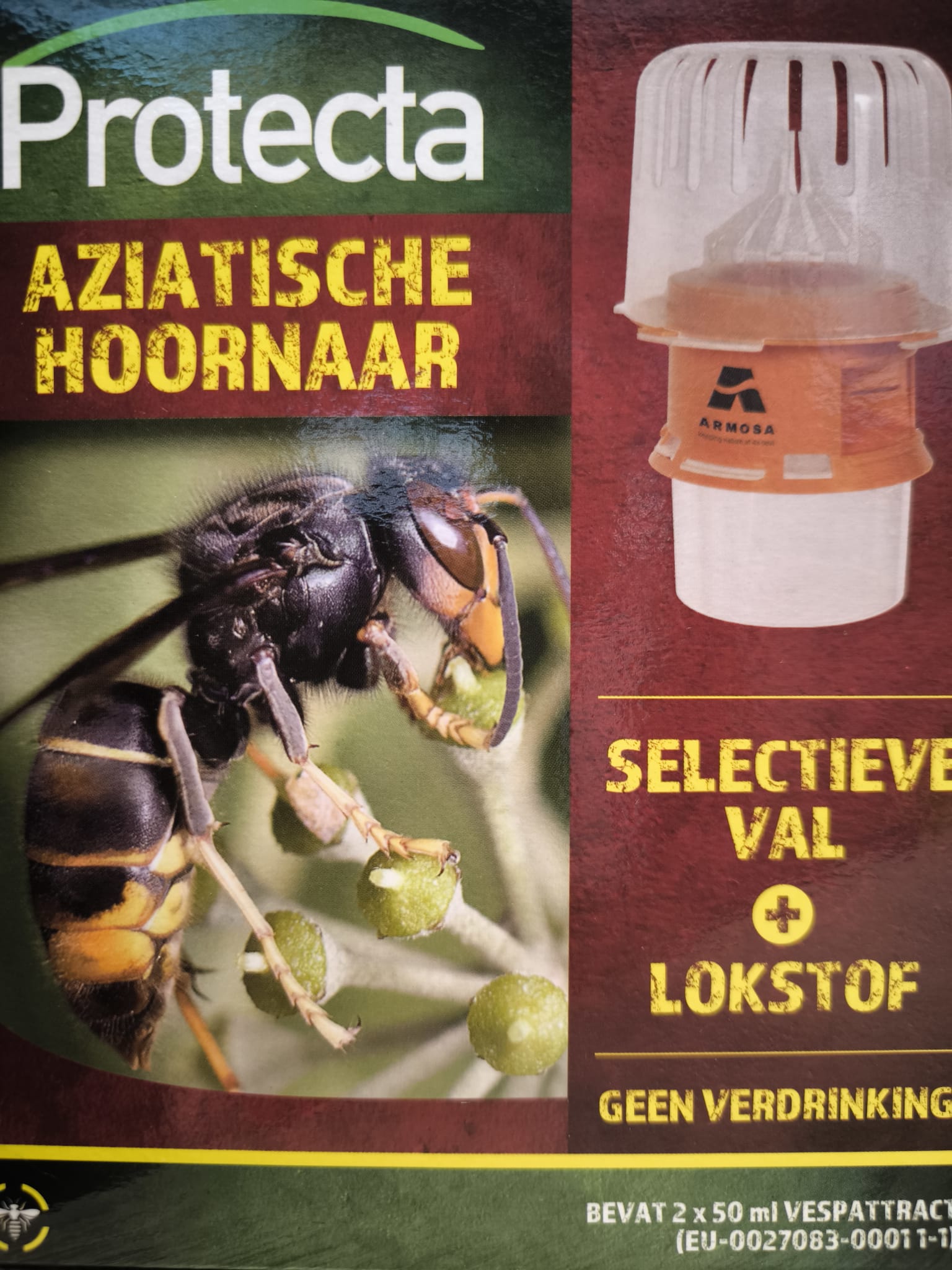 🐝 Aziatische hoornaar vangen | Kit met selectieve val inclusief lokstof
