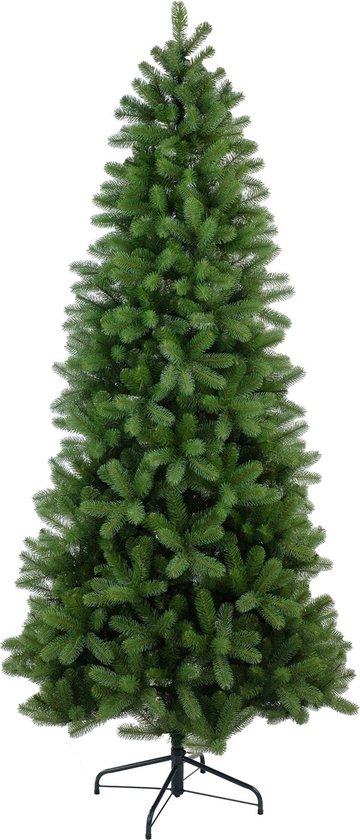 Realistische smalle kunstkerstboom 'Poly Bayberry Slim' 228cm – Compact en stijlvol