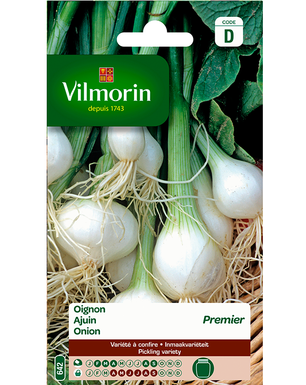 Vilmorin Ajuin zaden Witte premier 3g
