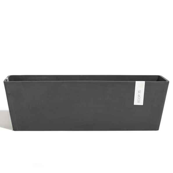 ECOPOTS Bruges Bloembak voor buiten Dark Grey 65cm