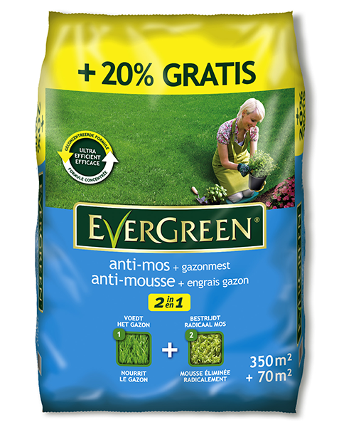 Substral (Evergreen*) 2 in 1 Anti-mos + Gazonmest 350 + 70m²