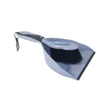 Stofblik met lip + handborstel "soft grip"