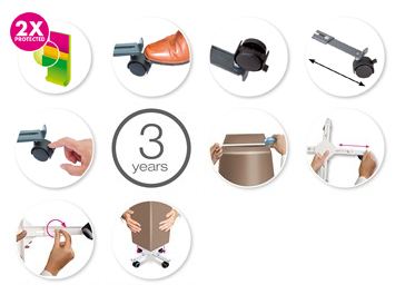 Universal Planttaxi Plantentrolleys 26-40 cm met 3 armen Wit Elho