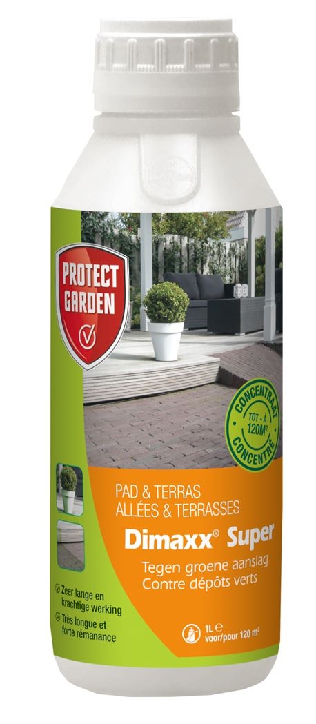 Dimaxx Super Groene aanslag op terras verwijderen 1L