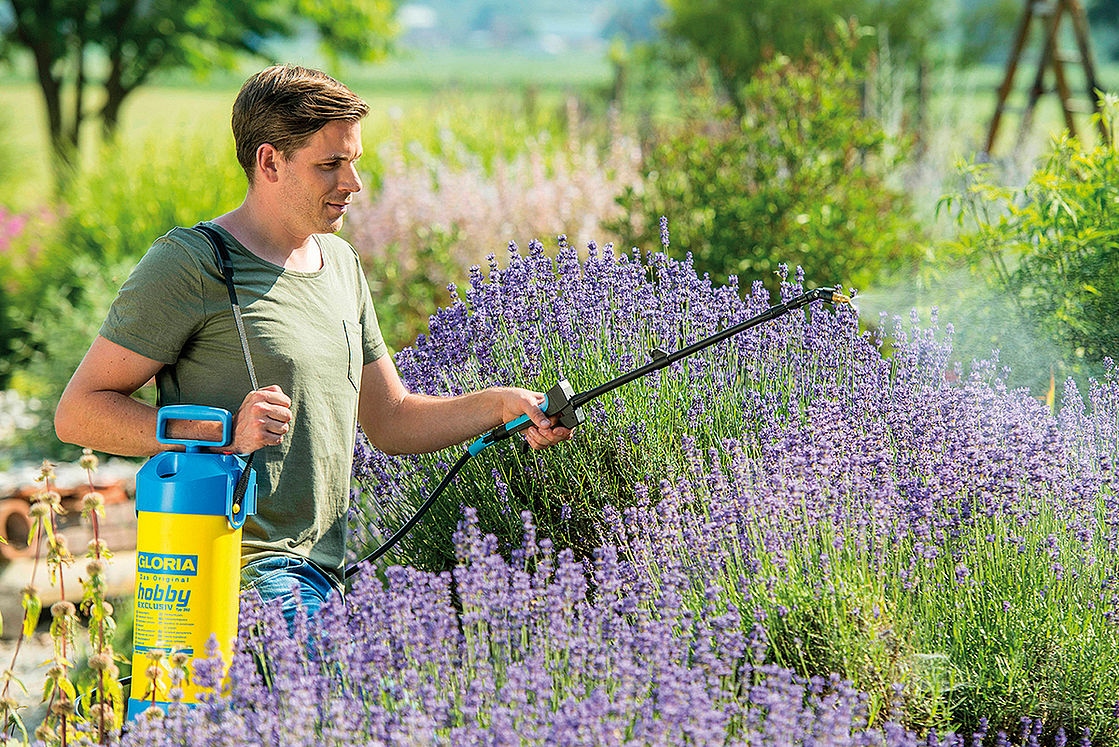 Gloria drukspuit Hobby Exclusiv 5 L mét uitschuifbare lans