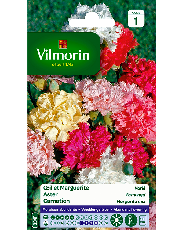 Vilmorin Zaden Anjer gemengd 0,6g