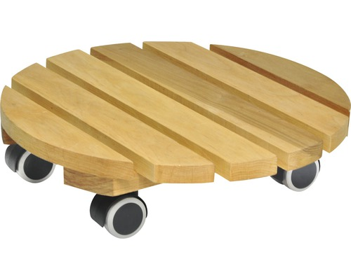 Houten Plantentrolleys rond Erle 34cm