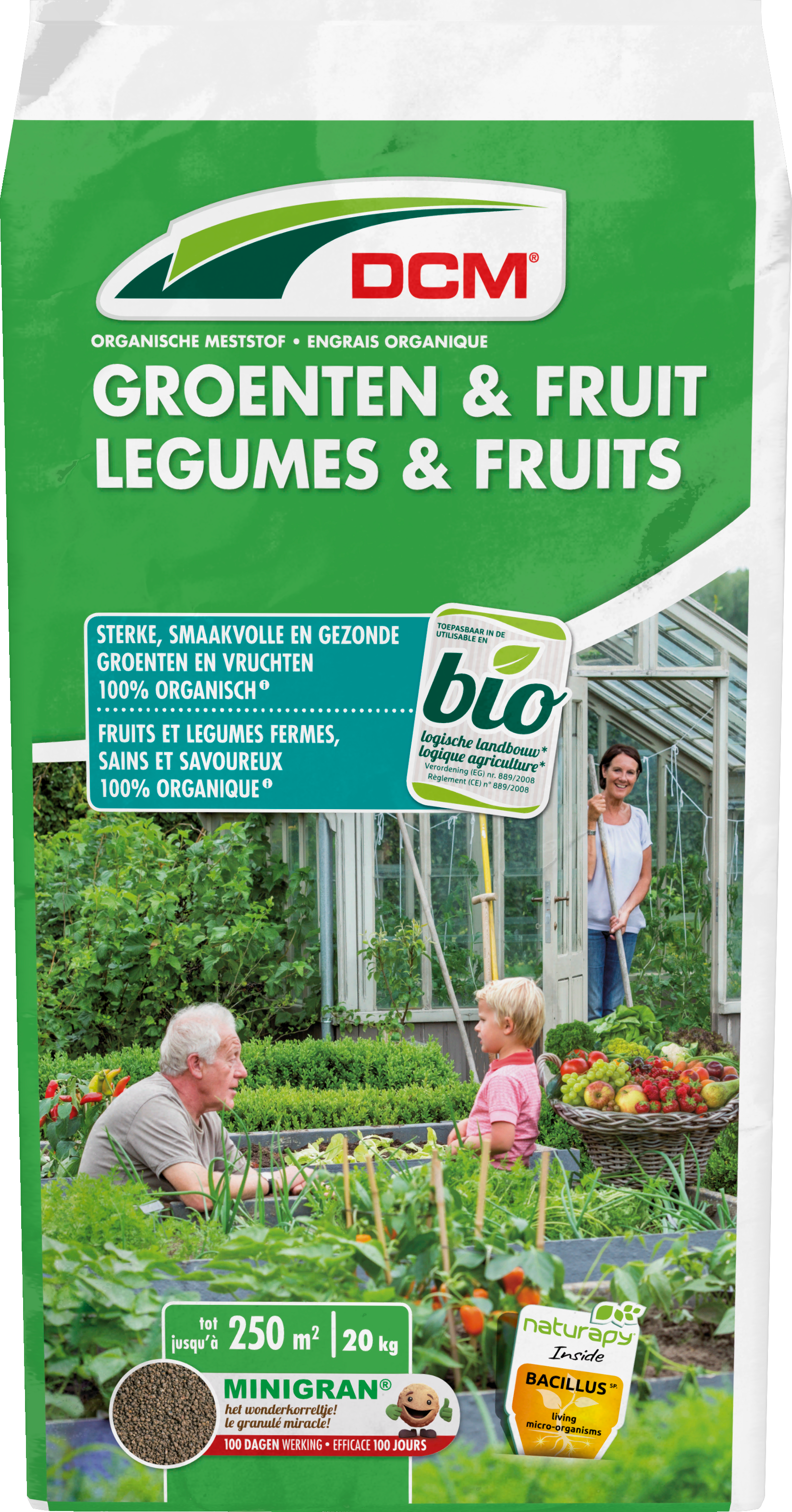 DCM Meststof Groenten & Fruit (20kg): 100% organische meststof met MINIGRAN® technologie voor sterke, smaakvolle en gezonde groenten en fruit