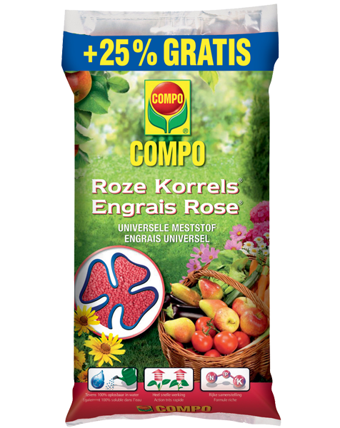 Compo Roze Korrels 8 kg + 25% 