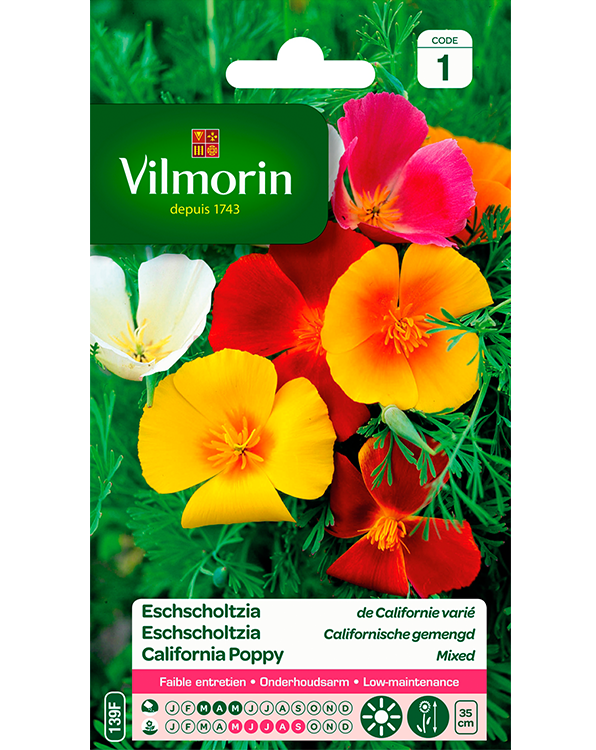 Vilmorin Slaapmutsje Gemengd Eschscholtzia