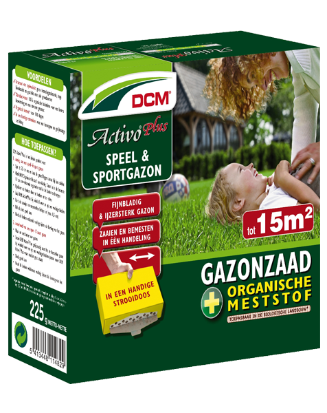 DCM Activo Plus graszaad speel en sport 10m²