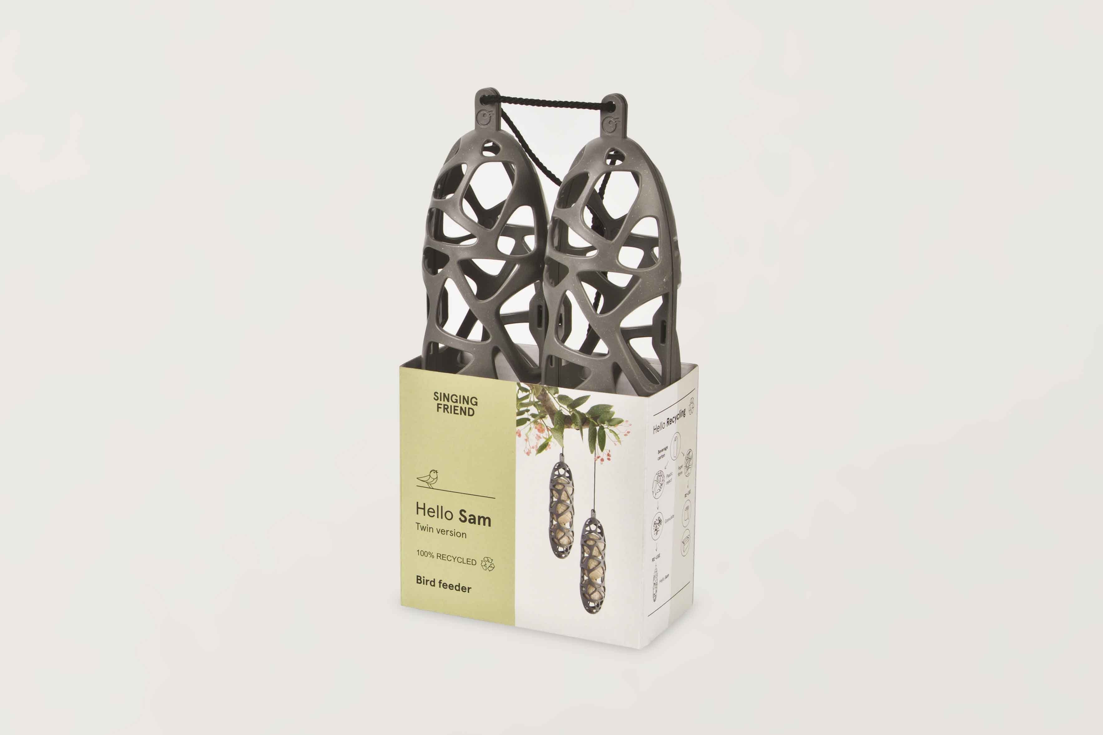 Mezenbolhouder in gerecycleerd kunststof set 