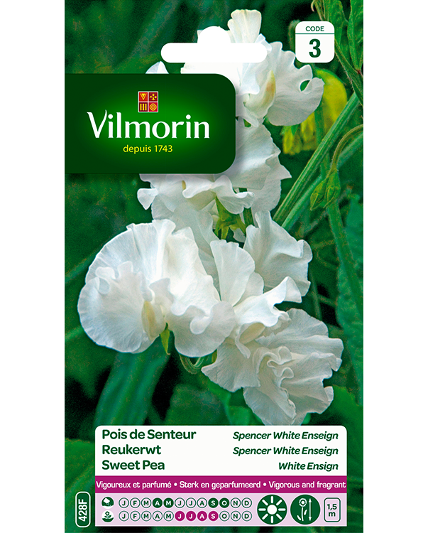 Bloemzaden Reukerwt Spencer White Enseign 6g