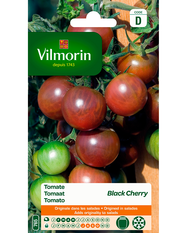 Kerstomaten zaden Black Cherry 0,1g
