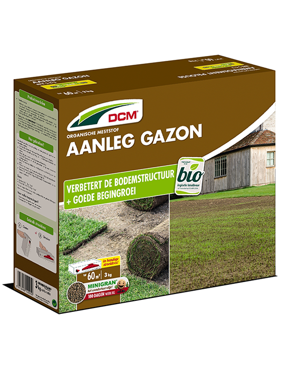 DCM Meststof aanleg gazon en graszoden 60m²