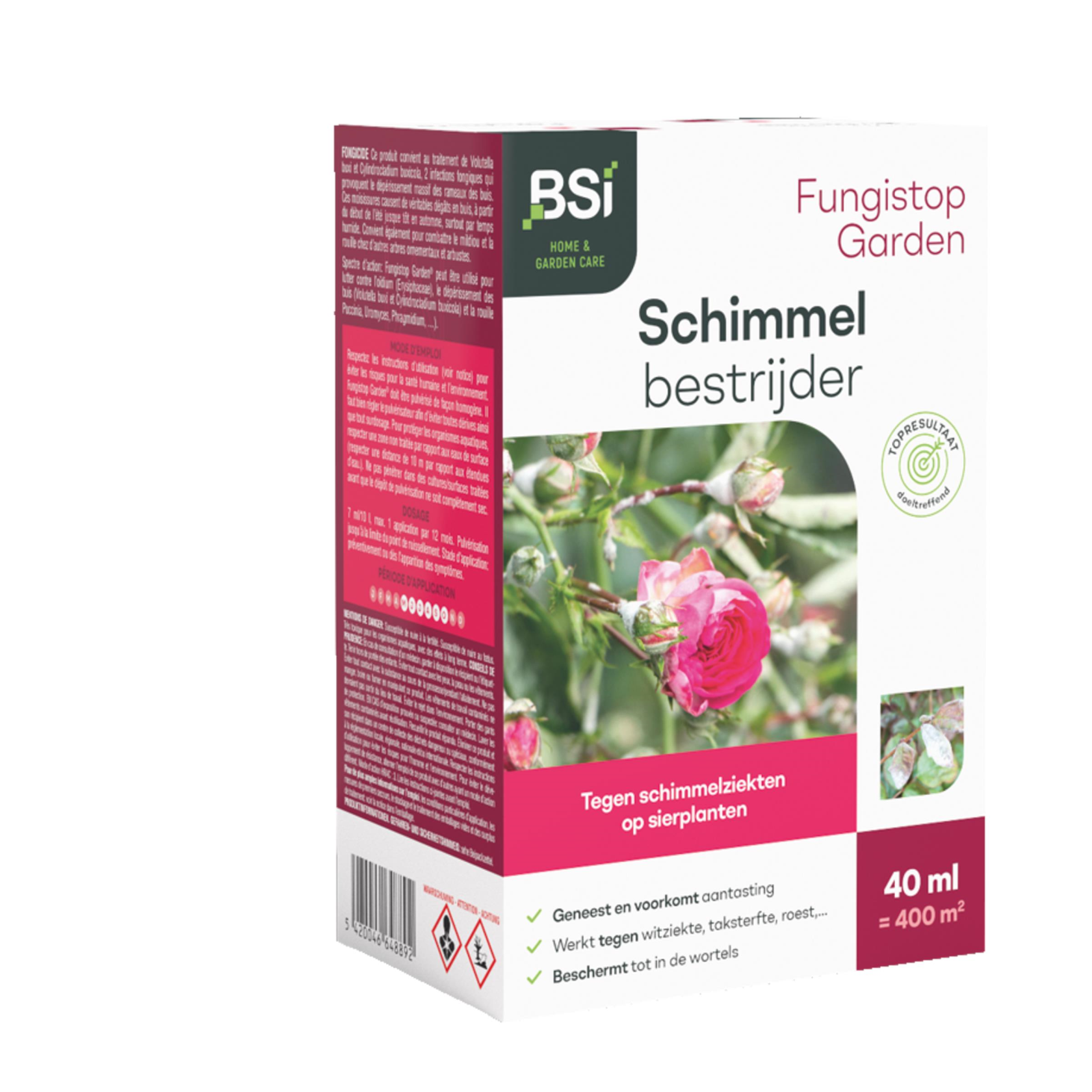 Meeldauw, bladvlekkenziekte en roest bestrijden| BSI Fungistop Garden (40 ml)