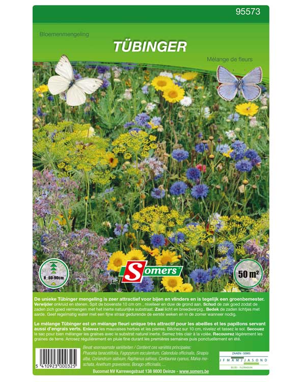 Bloemenmengsel Tubinger bijenmengsel voor 50m²