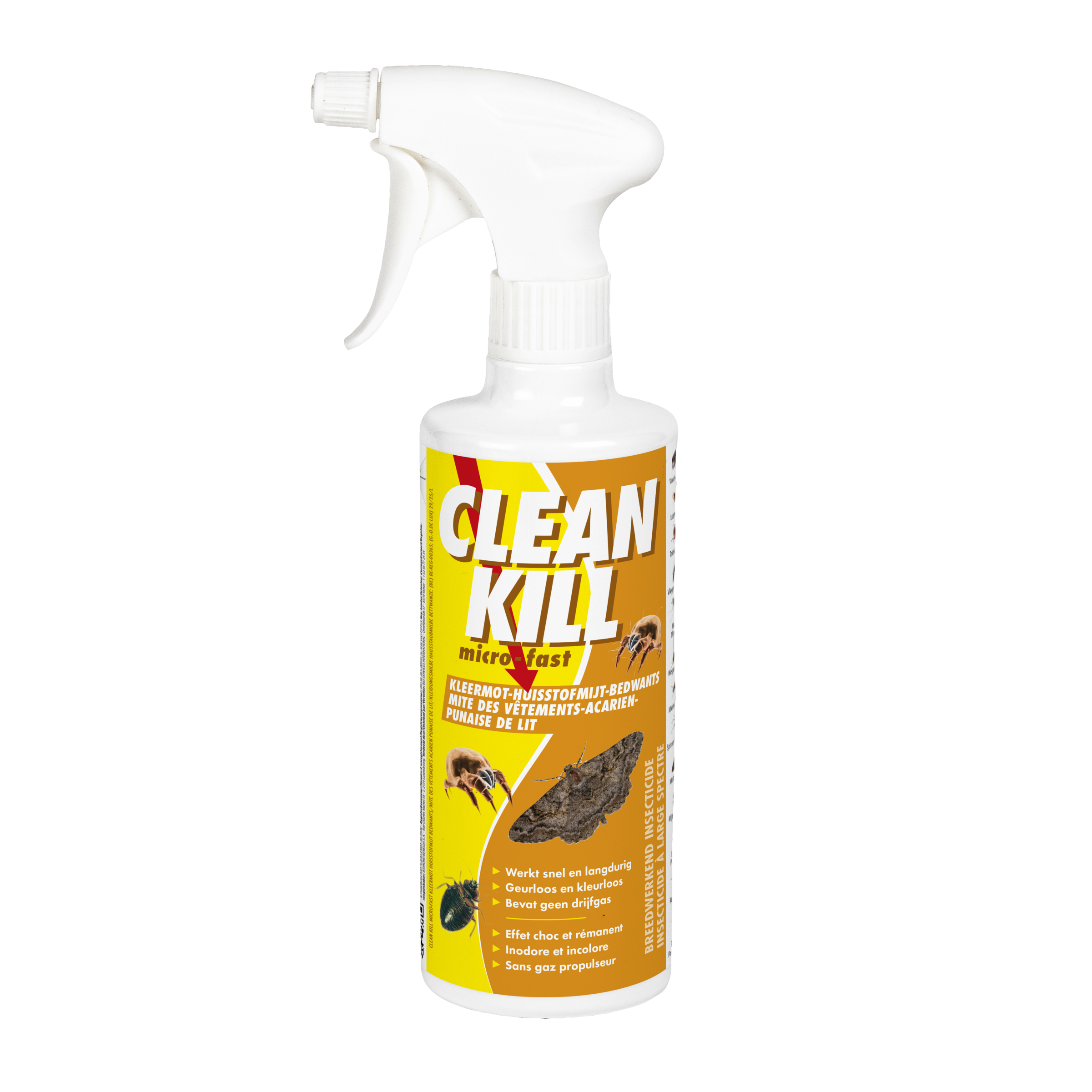 Bedwantsen bestrijden met Clean Kill (voorheen Bio Kill) 500 ml
