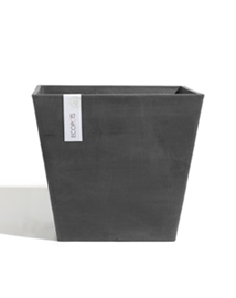 ECOPOTS Rotterdam Vierkant Dark Grey 30cm