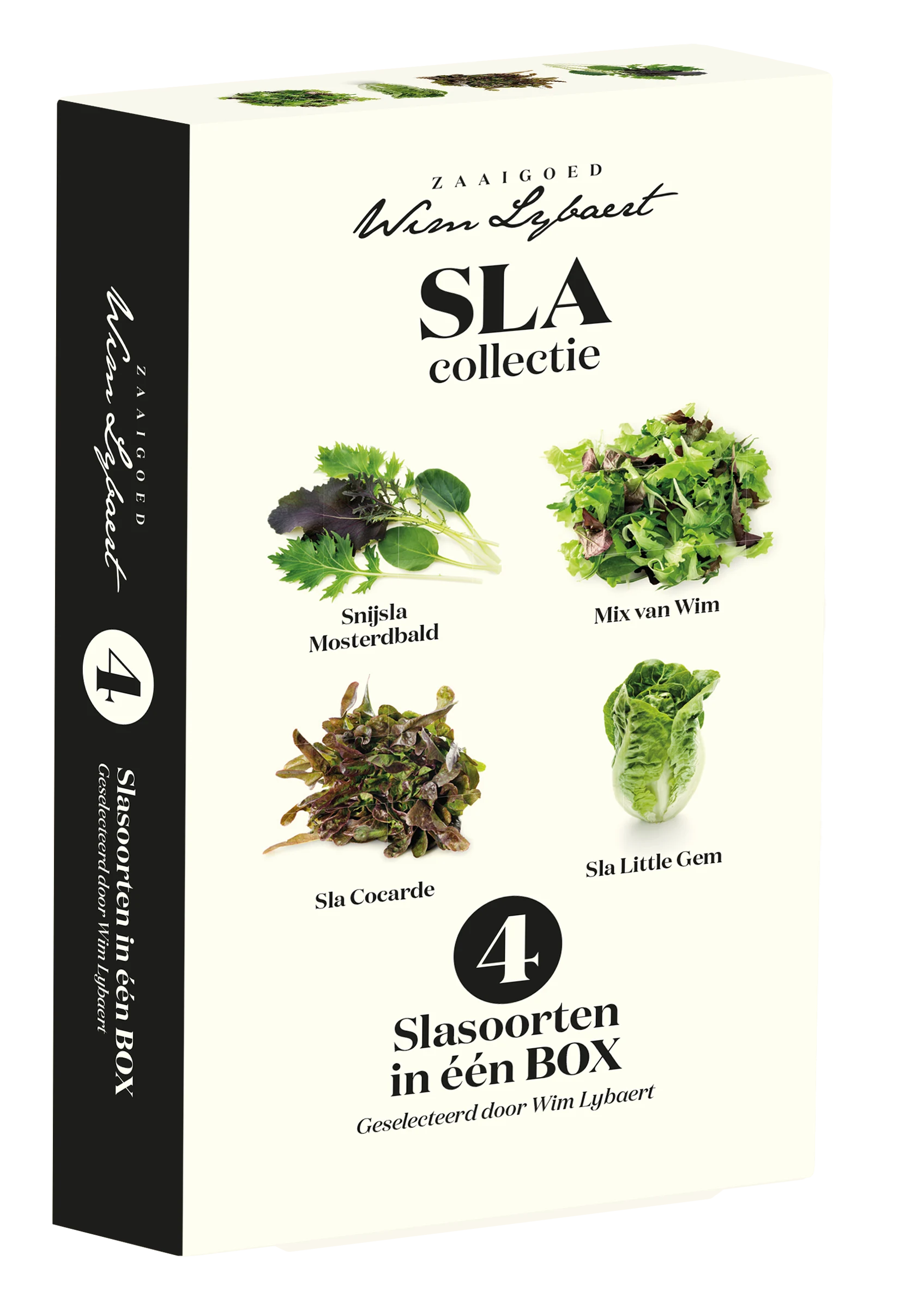 4 soorten Sla zaden | Wim Lybaert Box