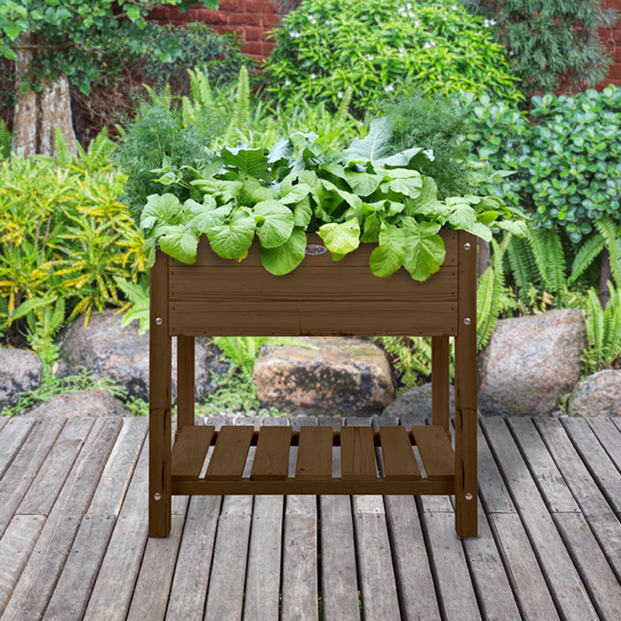 Kleine kweektafel uit hout 78 cm