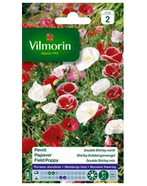 Bloemzaden Papaver Shirley Dubbel gemengd 2g