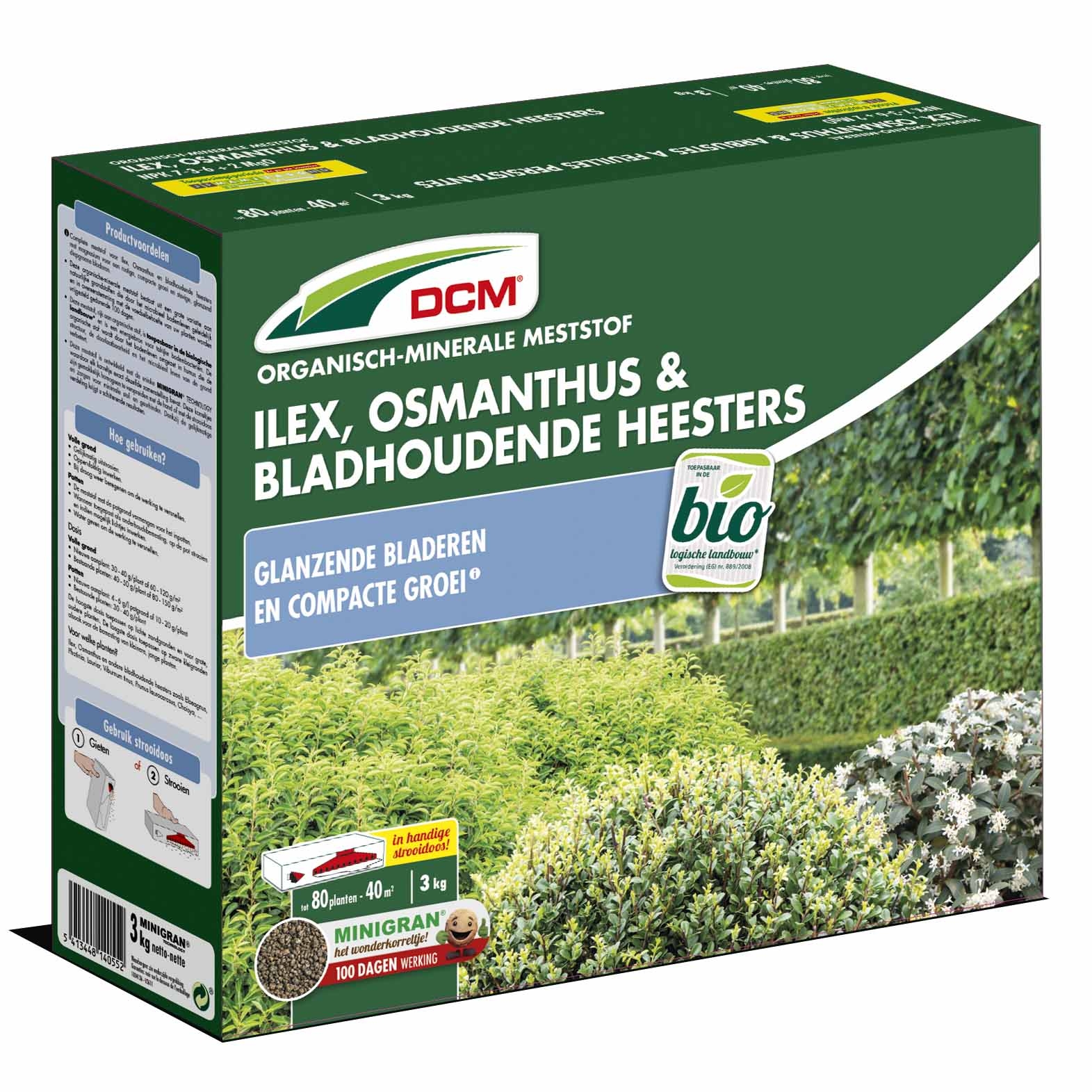 DCM Meststof voor Ilex crenata en Osmanthus 40 m²