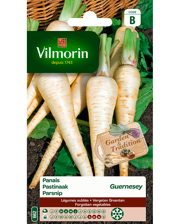 Vilmorin Pastinaak zaden Halflange van Guernsey 9g