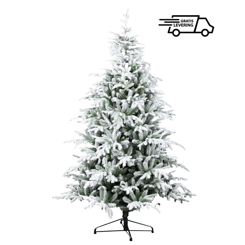 Kerstboom met laagje sneeuw Snowy Milly 228 cm