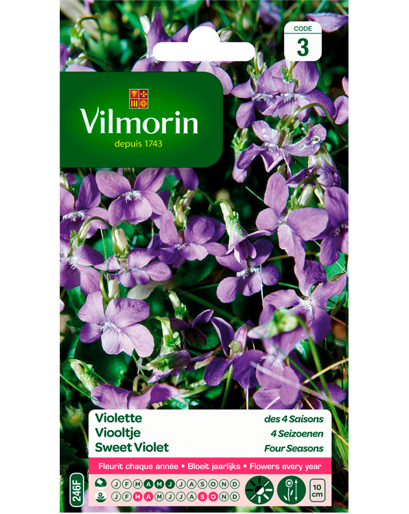 Bloemzaden Geurende viooltjes 4 Seizoenen 1g