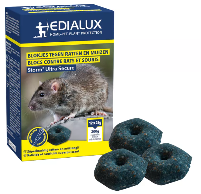 Edialux Storm Ultra Rattengif en muizengif 300 g 