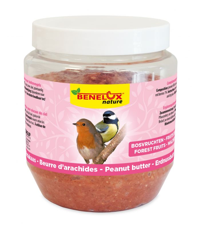 🐦 Vogelpindakaas met bosvruchten 350 g