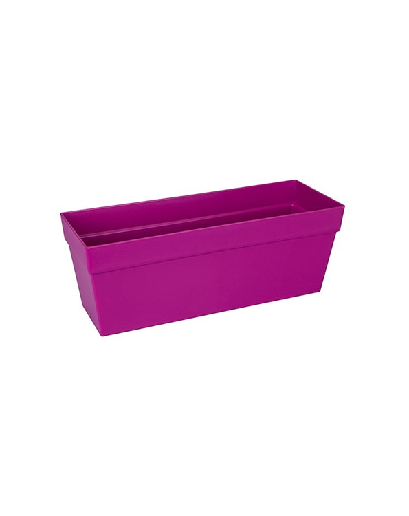 Kersenrode Elho Loft Urban balkonbak (50 x 17 cm).  Met ingebouwd waterreservoir, perfect voor op het balkon of terras. Online-tuincentrum.be
