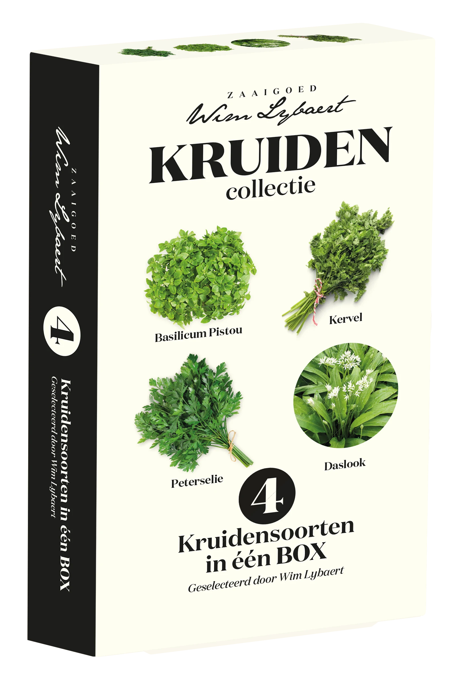 Kruiden kweken | 4 soorten kruiden zaden | Wim Lybaert Collectie - Box