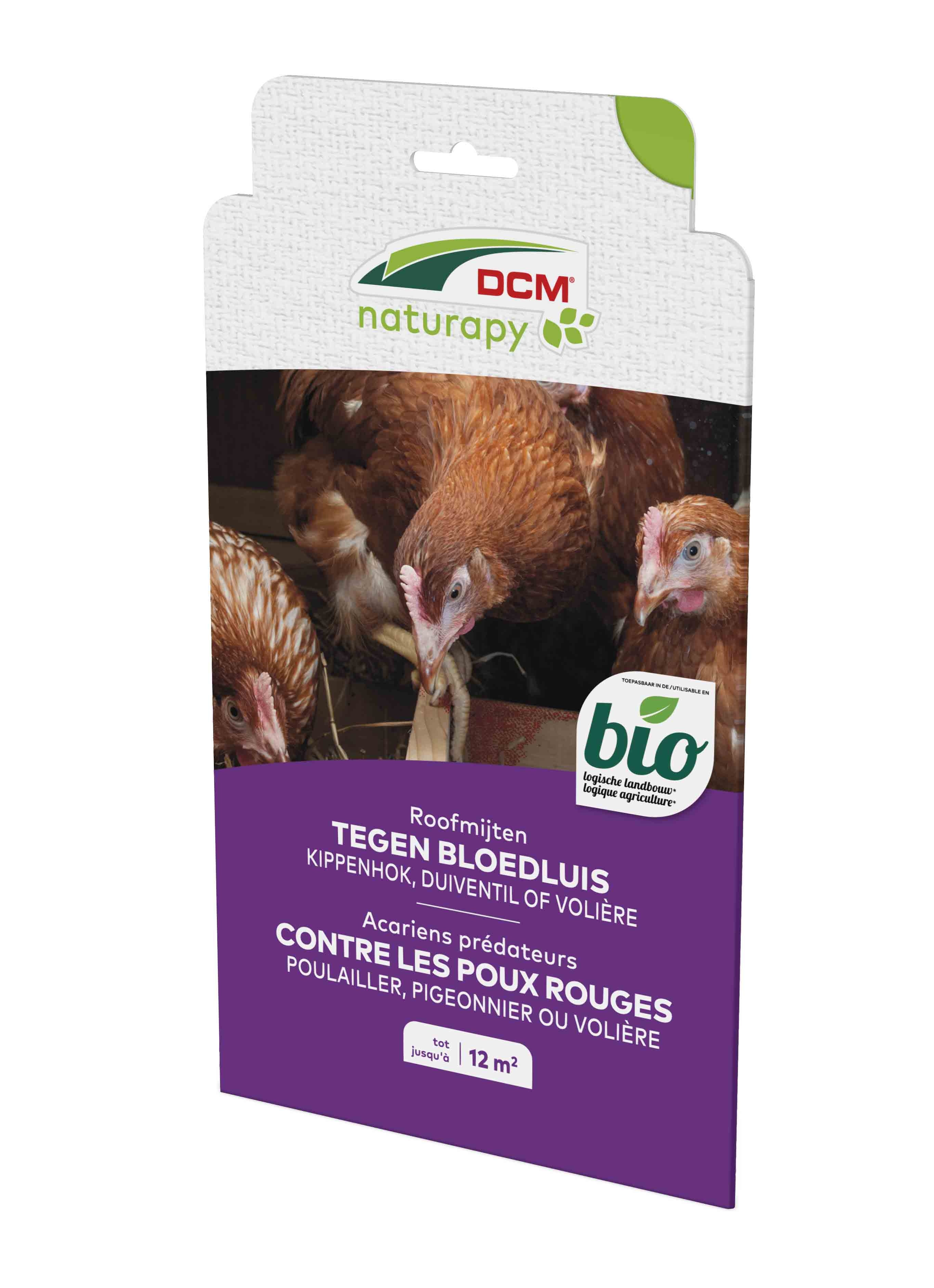 Bloedluizen of rode vogelmijt in kippenhok bestrijden DCM Naturapy 12m²