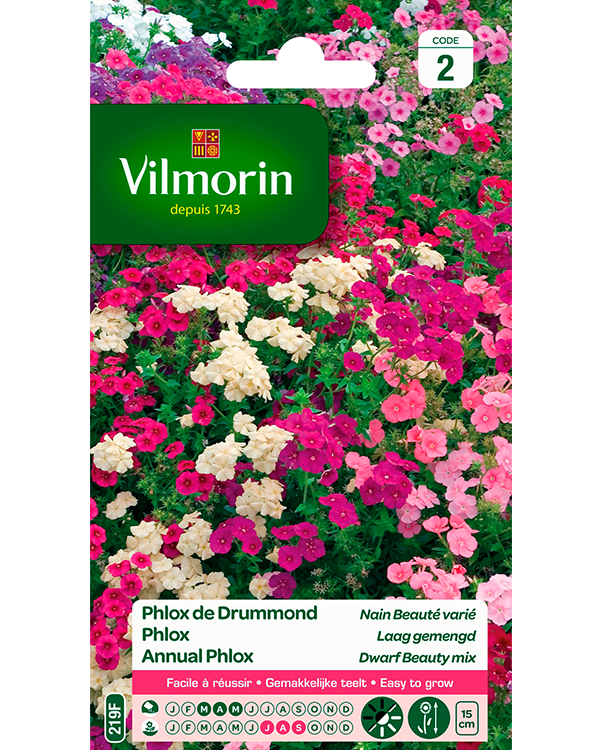Bloemzaden Phlox Lage Gemengd 0,6g