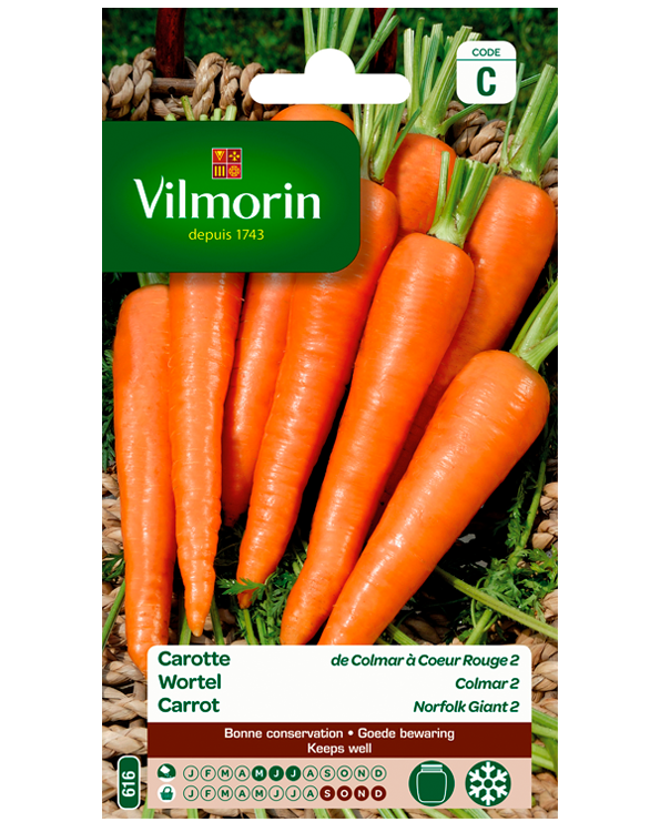 Vilmorin Zaden Wortel Colmar 2 20g