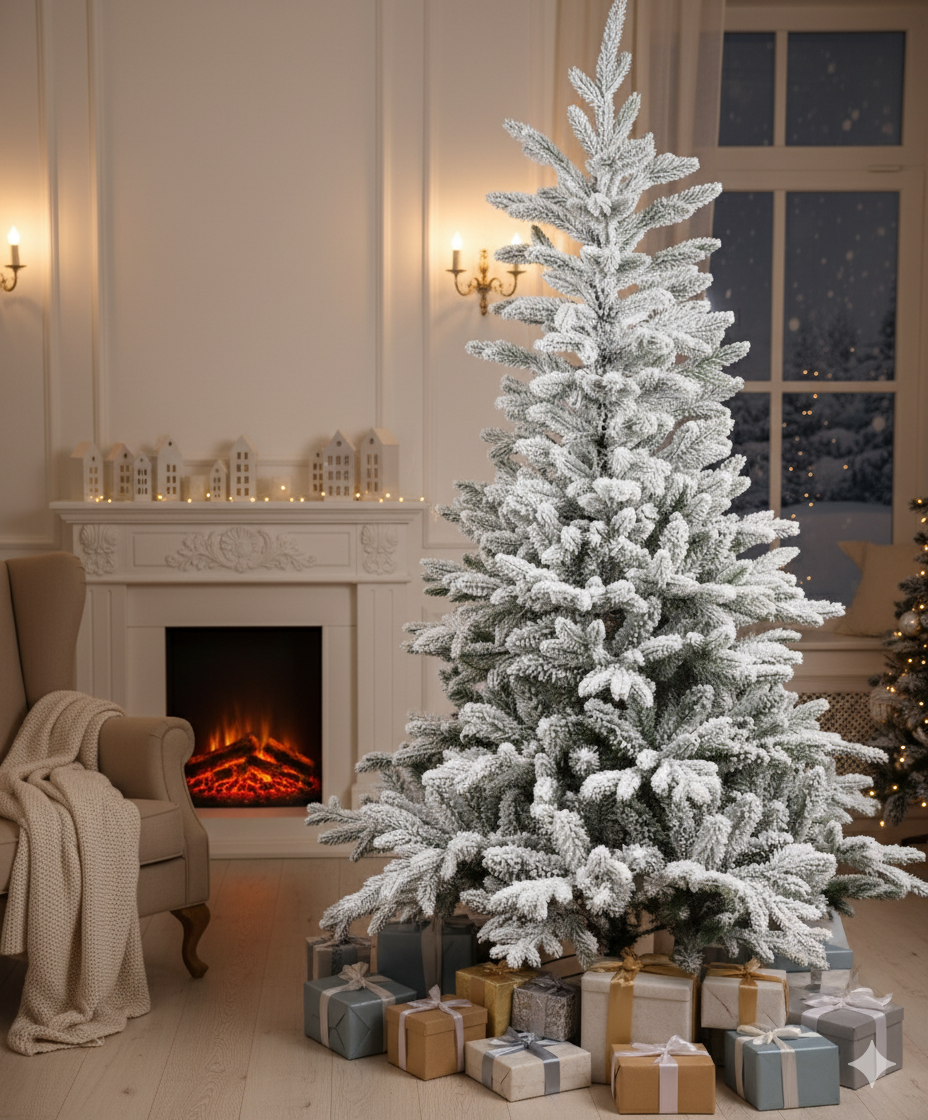 Kunstkerstboom met sneeuw Snowy Everest 210cm