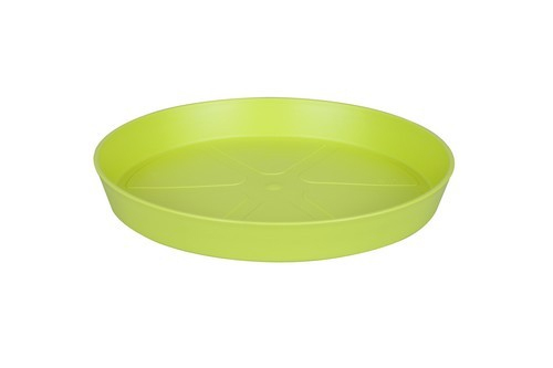 Lime groene Elho Loft Urban schotel (21 cm). Beschermt tegen wortelrot. Online-tuincentrum.be