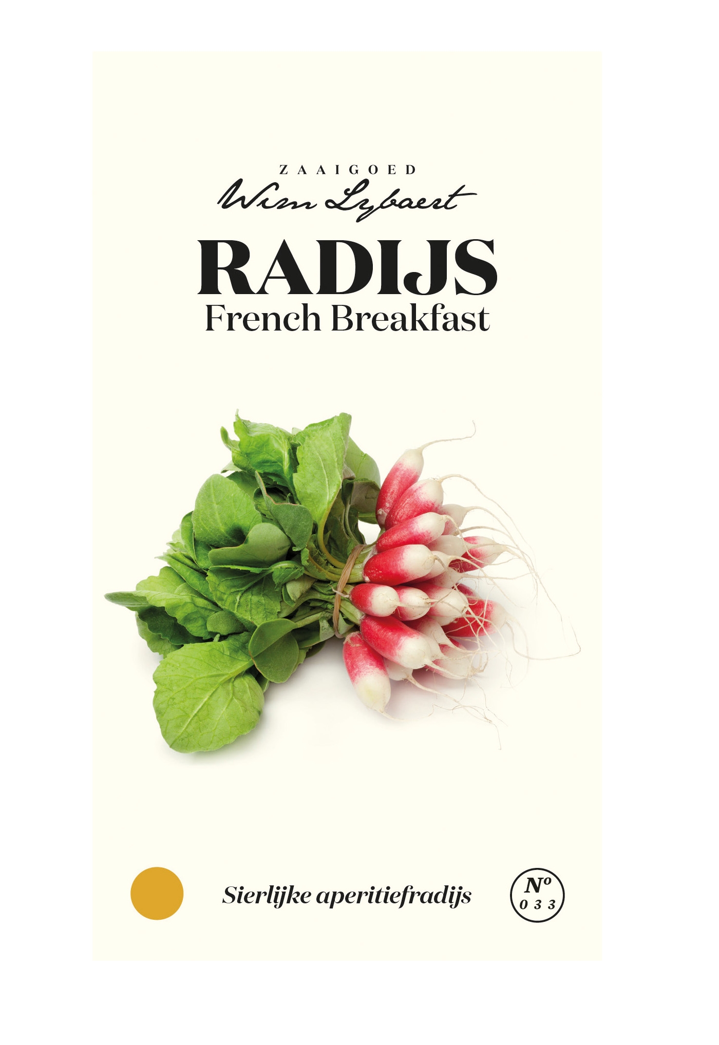 Wim Lybaert zaden Radijs French Breakfast