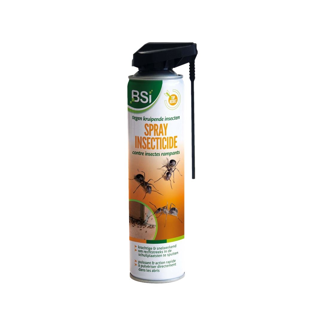 Krachtige spray tegen kruipende insecten