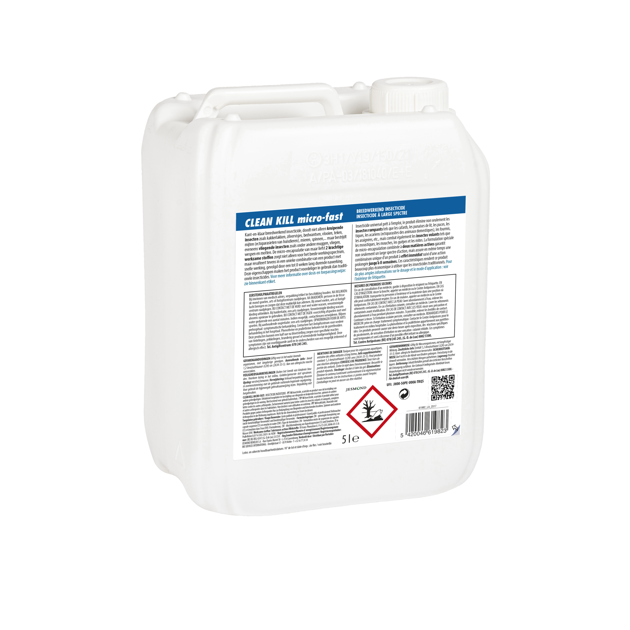 Zilvervisjes ea insecten in huis bestrijden | Clean Kill 5 L