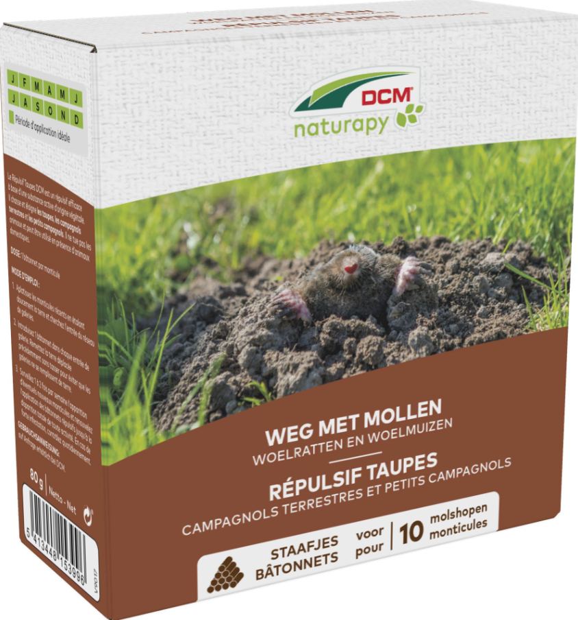 DCM weg met mollen: effectief en veilig voor je tuin