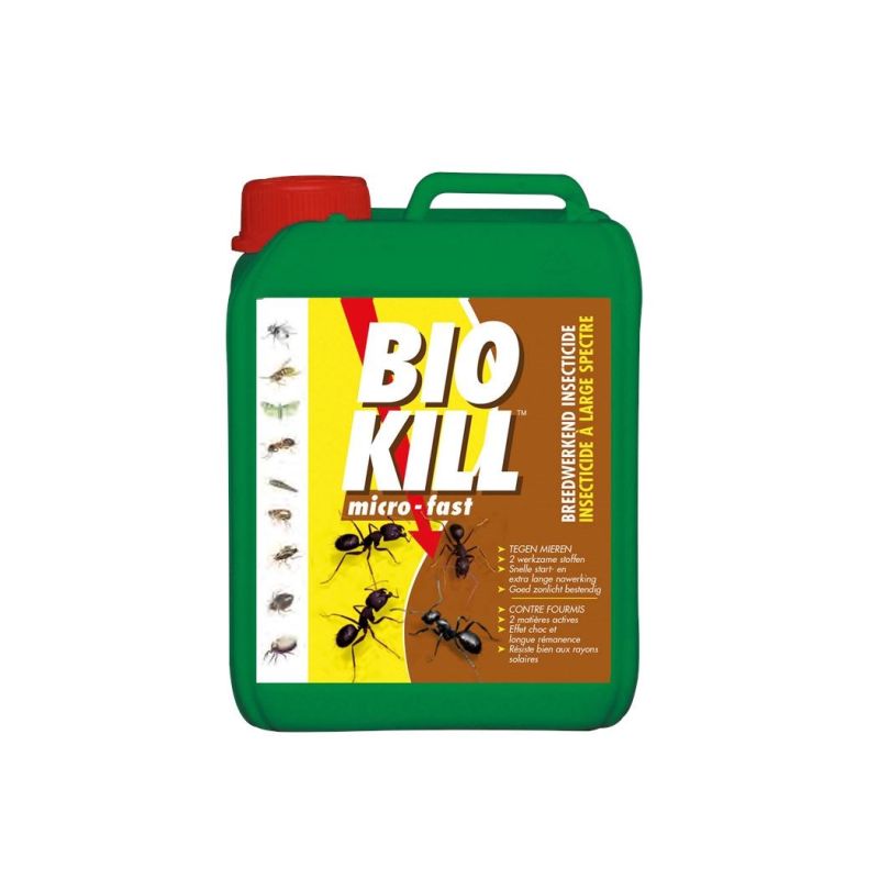 Bestrijd mieren en mierennesten met BSI Bio Kill, een krachtig en gebruiksklaar insecticide