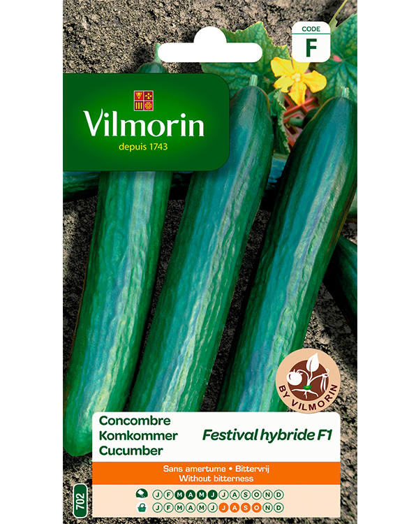 Vilmorin Komkommer zaden Festival hybride 0,6g