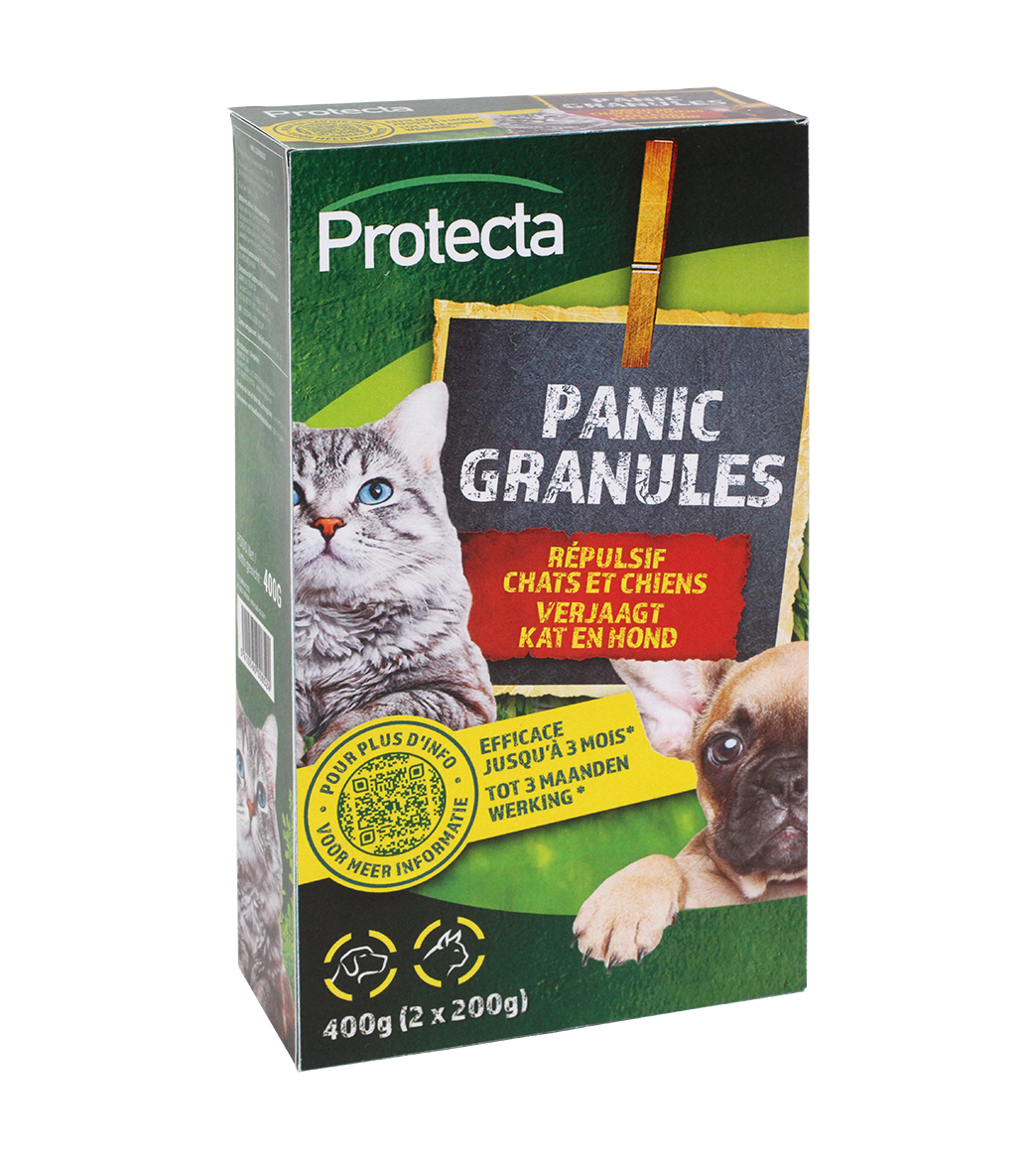 Katten verjagen met Panic granulaat 400 g| Afweermiddel🐱🐶