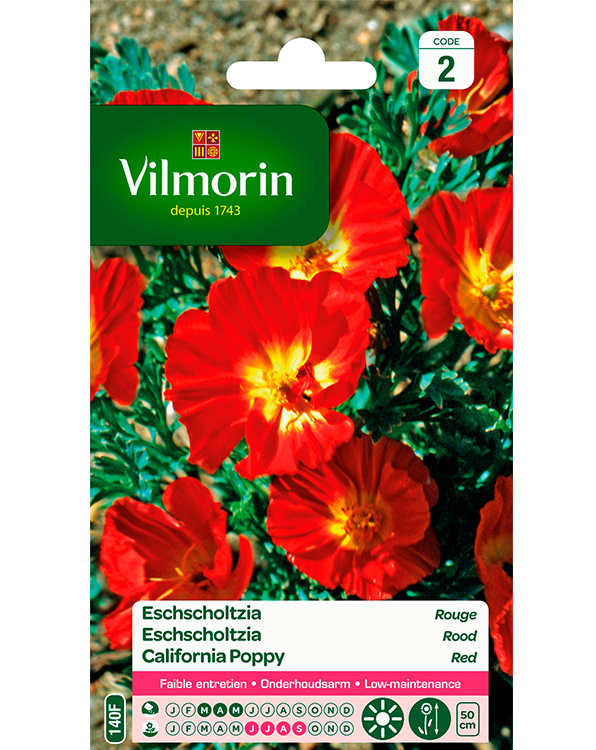Bloemzaden Eschscholtzia Rood 
