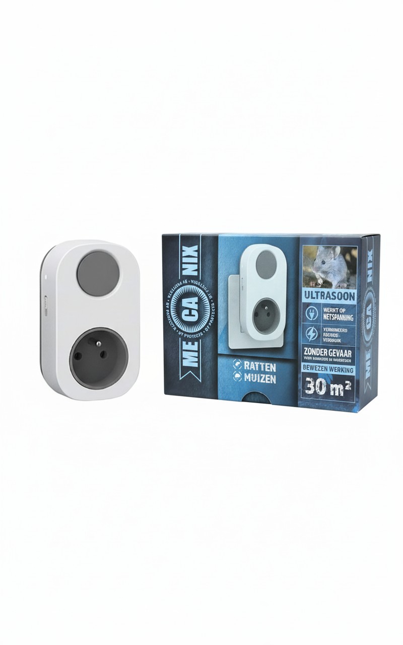Mecanix ultrasoon rat & muis verjager 30m² ⚡️(240v)
