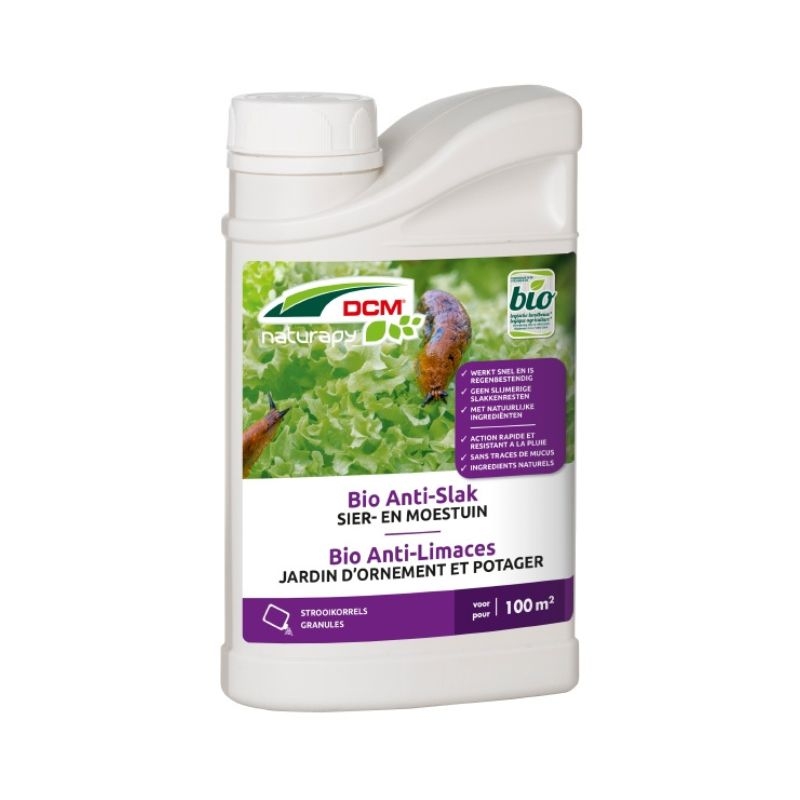 Biologische slakkenkorrels DCM Naturapy Bio Anti-Slak (500g) voor effectieve bestrijding van naaktslakken.
