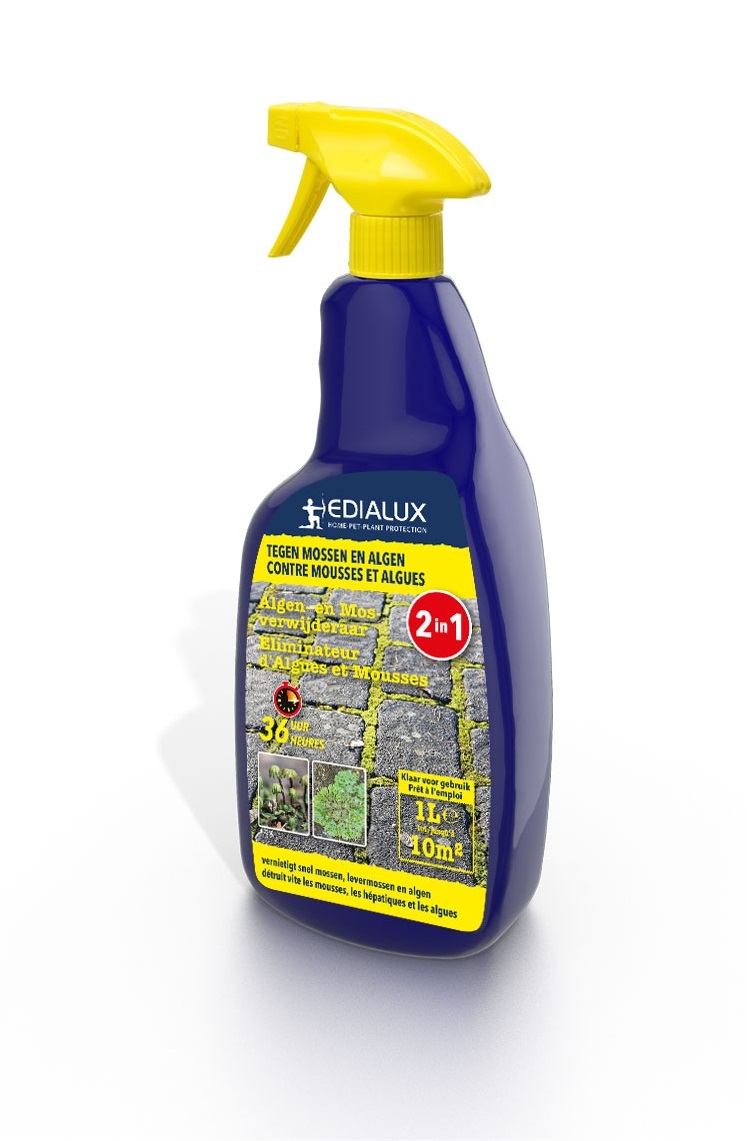Edialux Algen- en mosverwijderaar Spray 1L